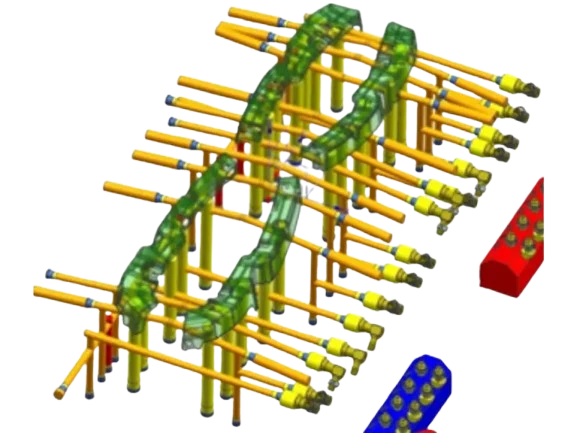 Intermediate Cooling Channel System